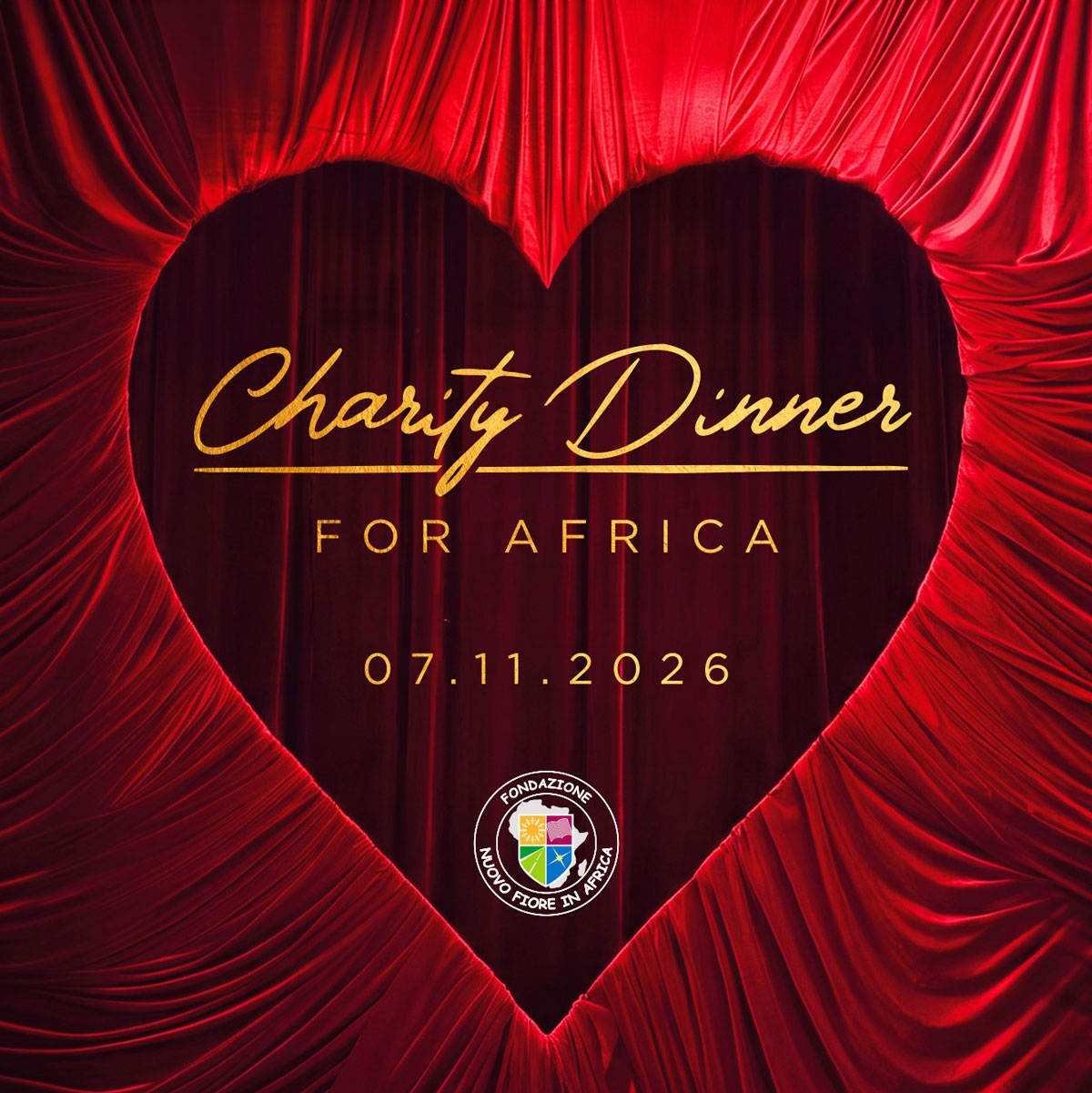 Invito: Charity Dinner della Fondazione Nuovo Fiore in Africa
